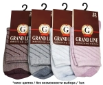 Носки женские GRAND LINE (Ж-99, диаг. полоски), р. 25 (new)