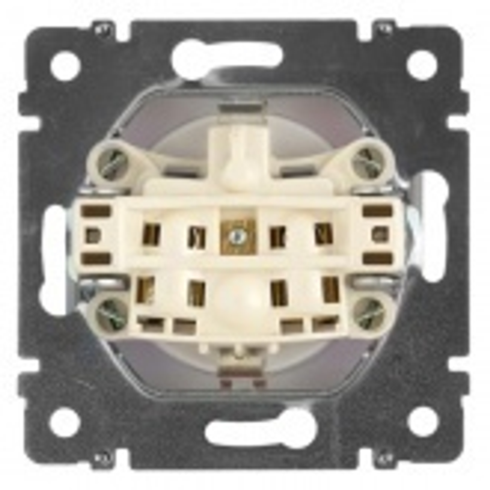 Розетка Legrand Valena с заземлением алюминий 770120