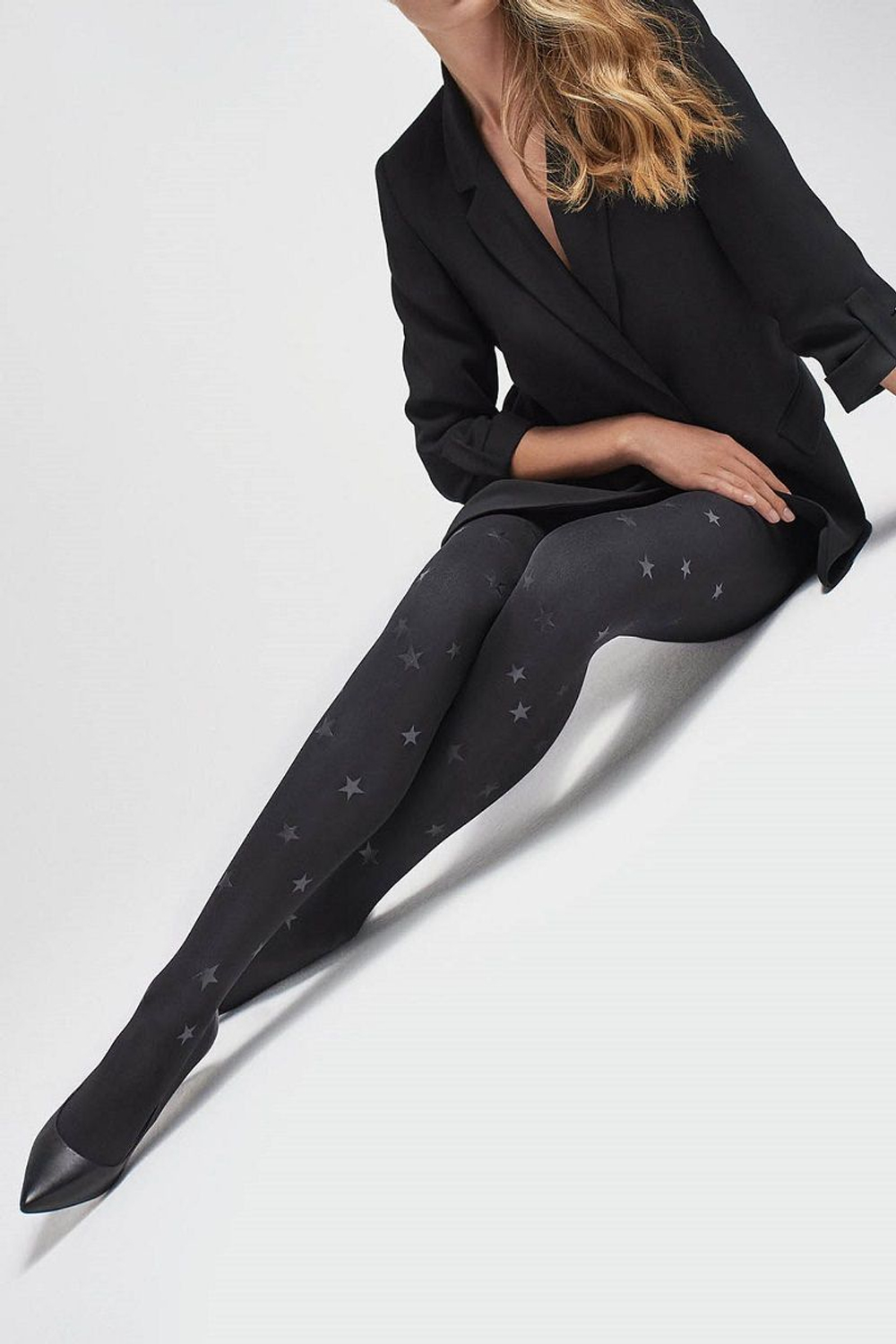 Колготки Emmy со звездами (Размер: 3-4 размер) (Цвет: черный)