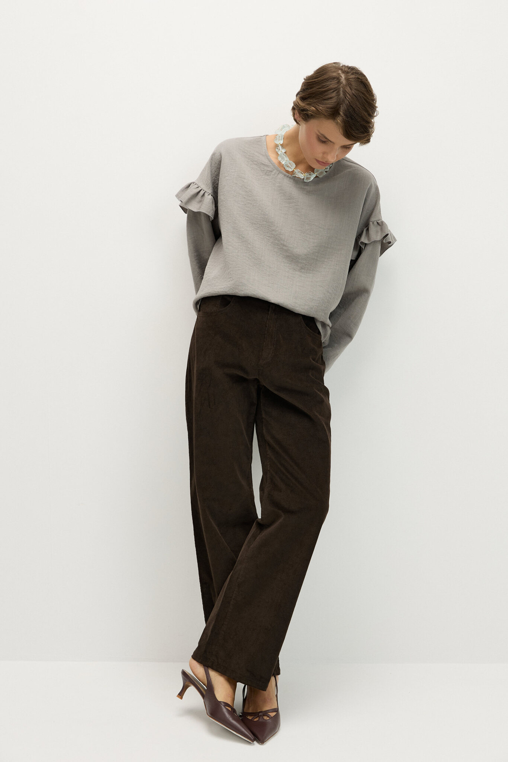 Блуза свободного кроя