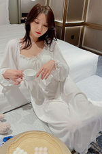 [m]Сорочка(винтаж) длинный рукав 101#