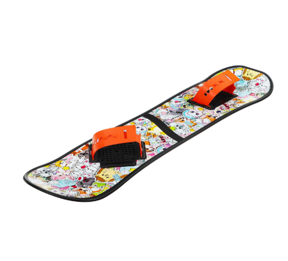 Сноуборд детский Snow Cat с облегчёнными креплениями, 95 см, цвет разноцветный