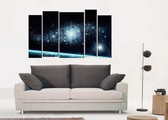 Модульная картина "Звездная галактика