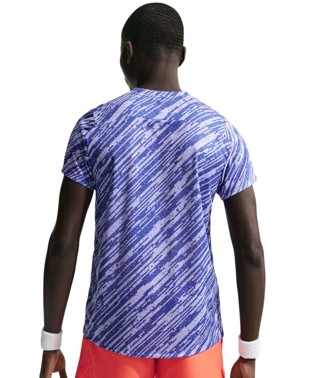 Теннисная футболка Nike Court Dri-Fit Victory Print - lapis/white