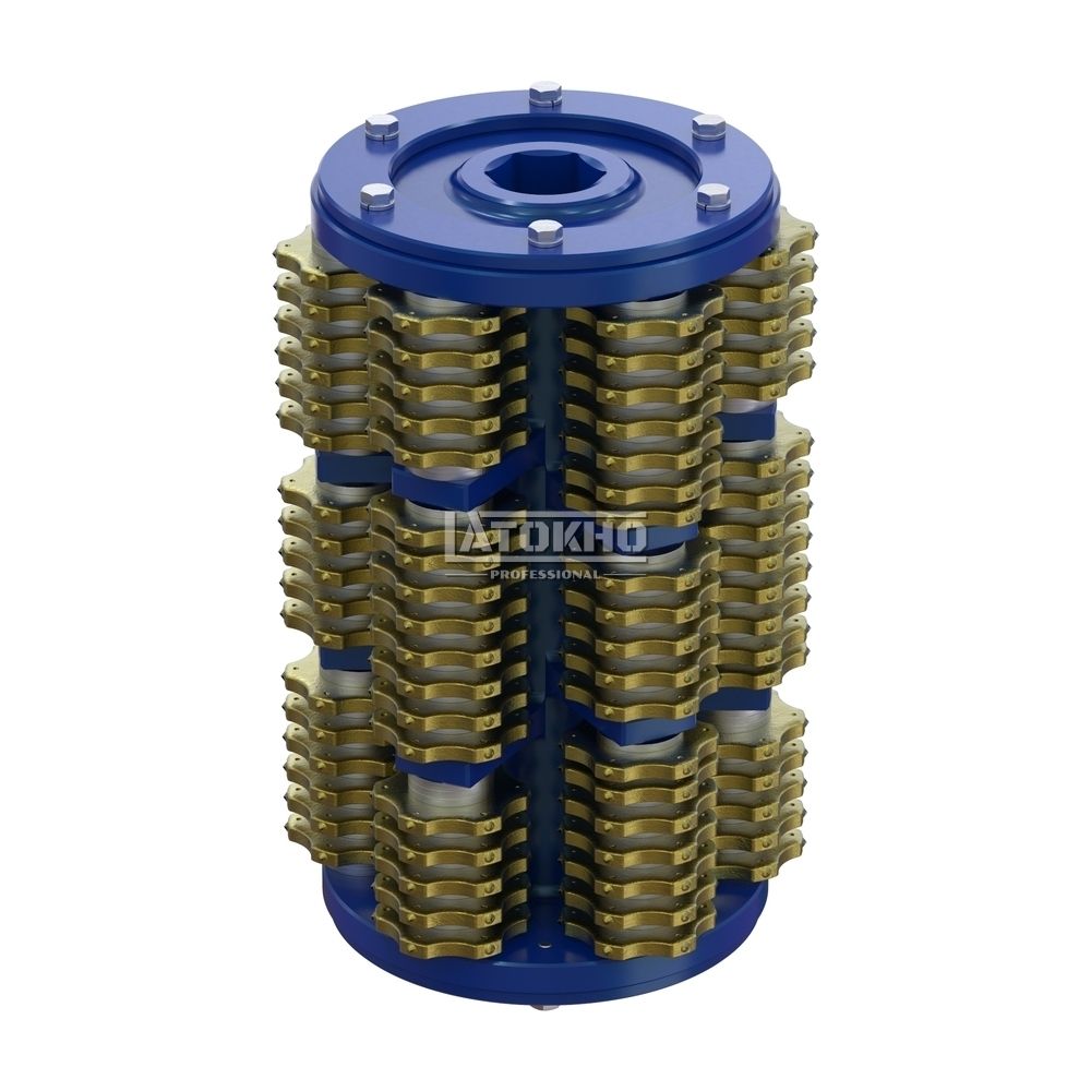 LATOKHO DSC 250-6 FURY (Россия) Фрезеровальный барабан (фреза) с шестигранными ножами, шестиосный