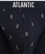 Мужские трусы слипы спорт Atlantic, набор 3 шт., хлопок, деним, темно-синие, темно-серые, 3MP-210