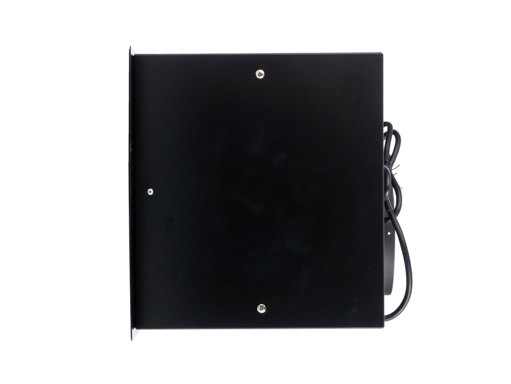 Вытяжка кухонная Quin-60 (BLACK) черный, D150мм, 1200м3/ч, полновстраиваемая, мотор 230Ватт, металл 60см, кнопочное управл.(MACBI)