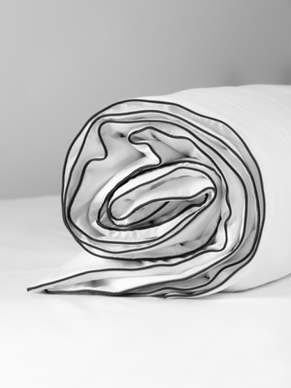 MOON Пододеяльник, сатин белый