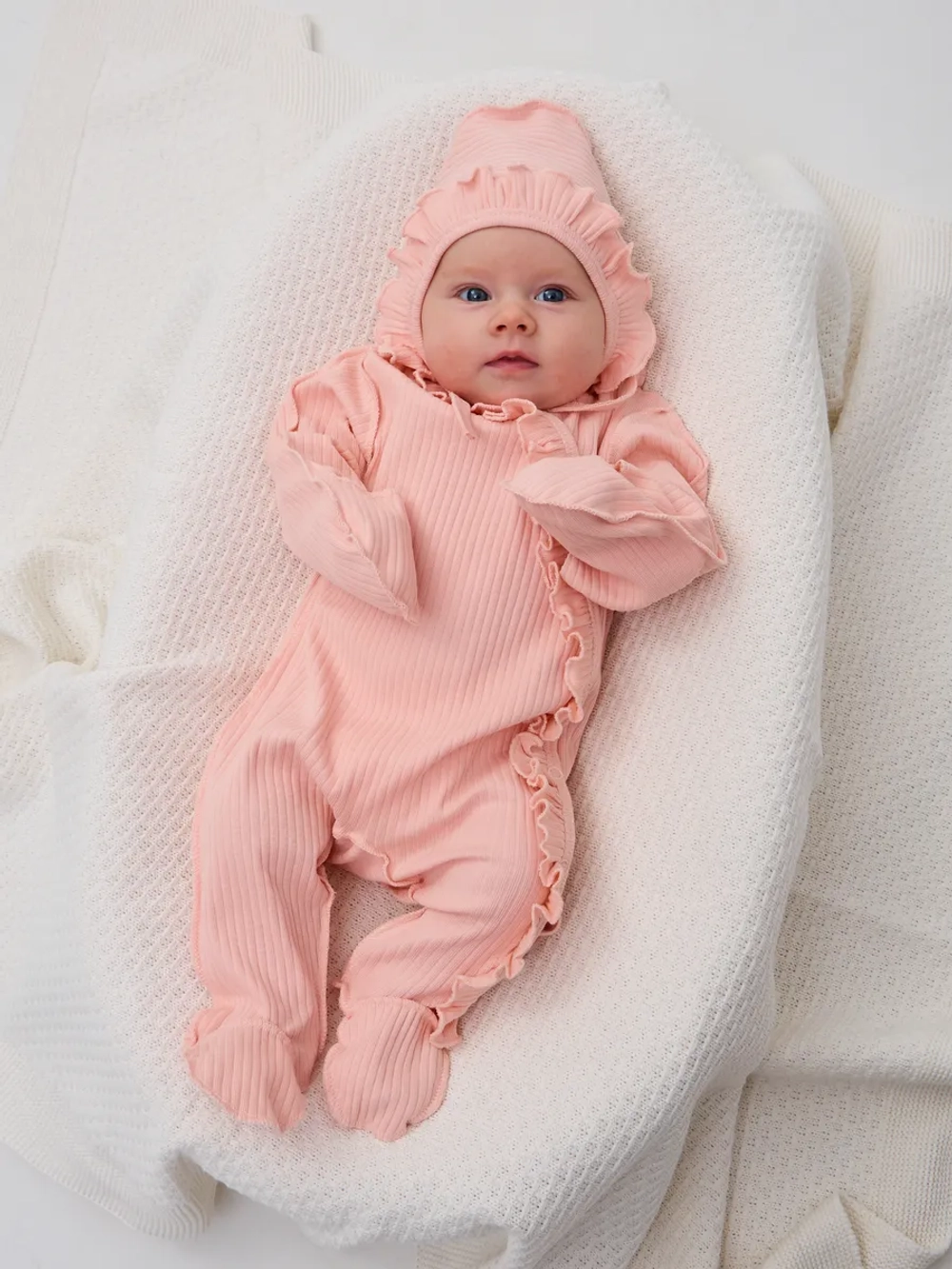 Слип для новорожденных девочек с антицарапками