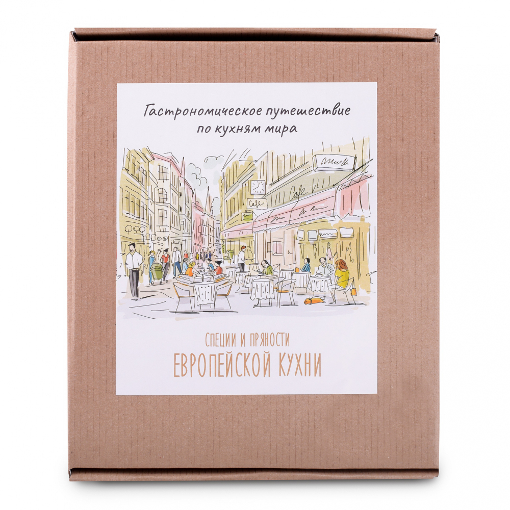 Organic Food Набор специй и пряностей Специи Европейской кухни, ПЭТ банка 8 шт