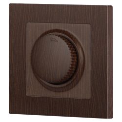 Светорегулятор Intro Accent 6-401-10 поворотный, 600Вт 230В, IP20, СУ, венге