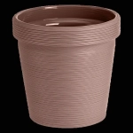 Кашпо для цветов пластиковое 1,1л d-13см «Терра» Мокко