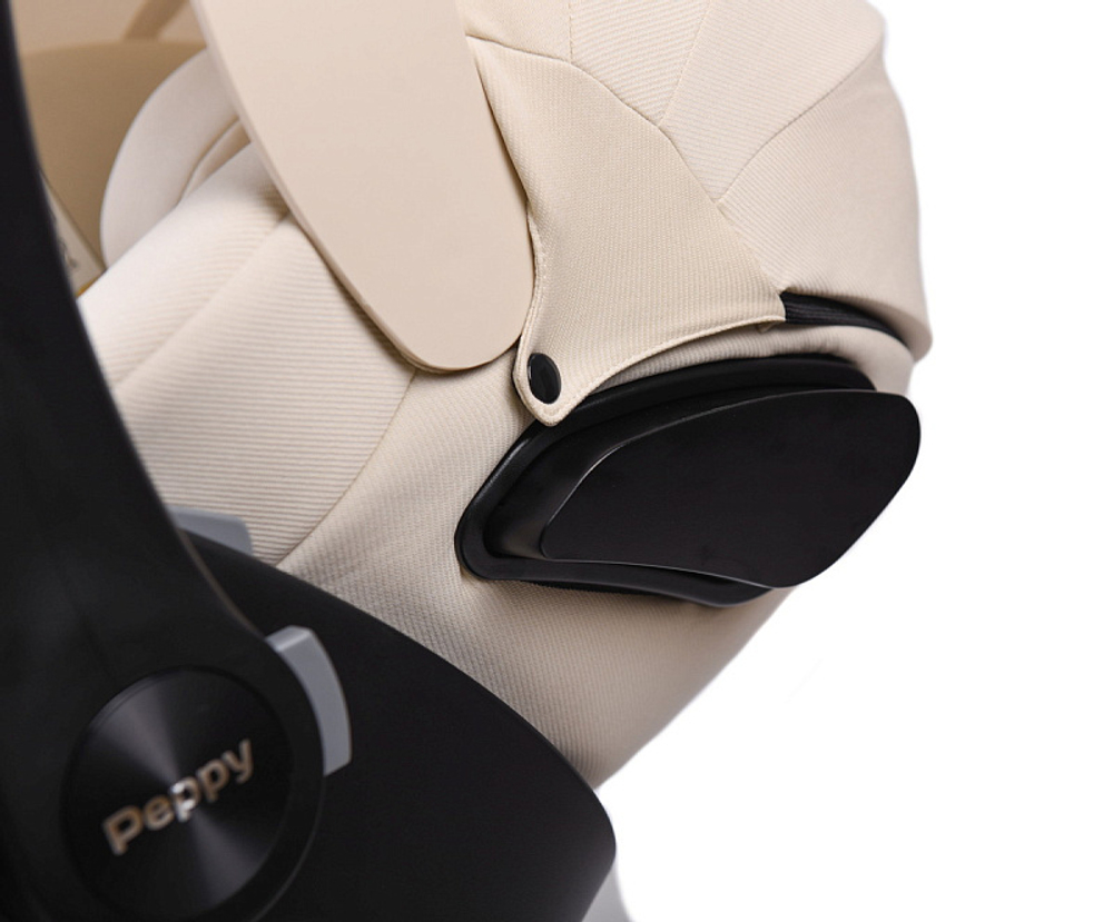 Прогулочная коляска Peppy Amici с автокреслом Verona Beige Beige рама Gold