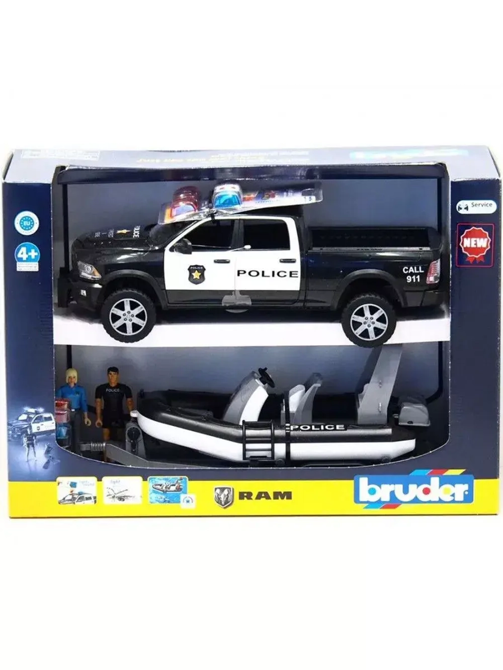 Полицейский пикап Dodge RAM 2500 с фигурками