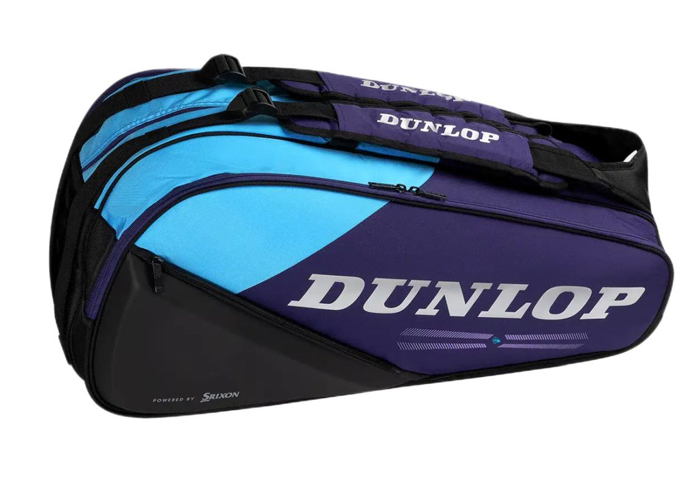 Сумка теннисная Dunlop D TAX FX Performance 8 RKT Termo - violet/black/cyan