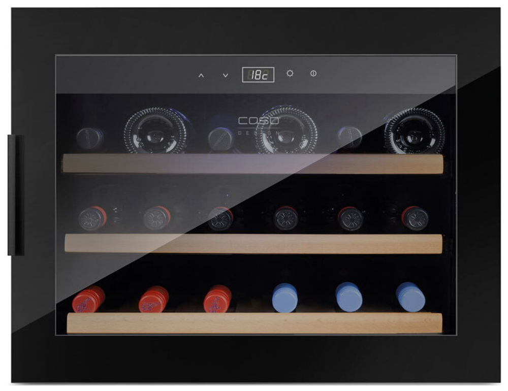 Встраиваемый винный шкаф Caso WineSafe 18 EB Black