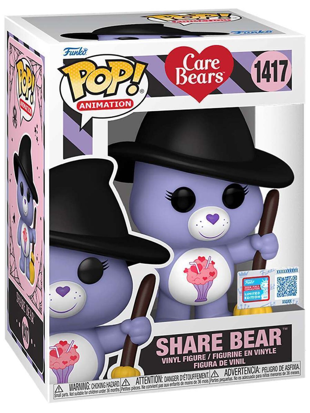 Фигурка Funko POP! Animation Care Bears Share Bear NYCC24 (Exc) (1417) 74397