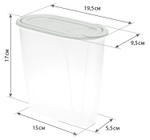 Емкость для сыпучих продуктов 1,5л М1221