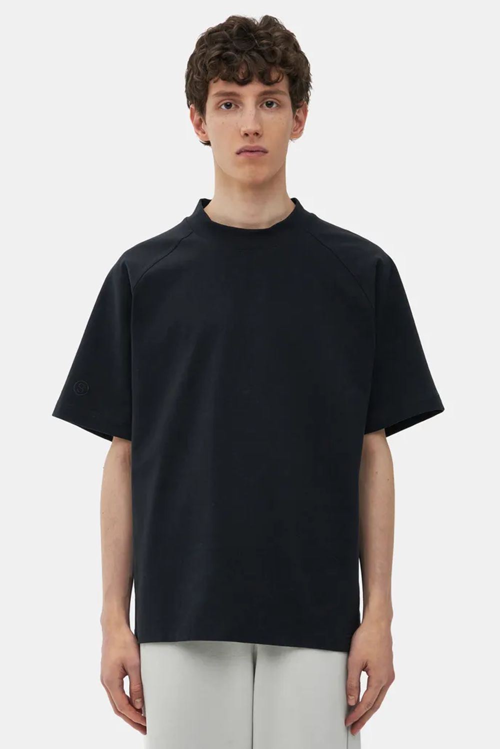 Футболка SHU свободная плотная черная