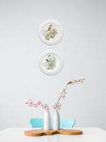 Картина на стену для интерьера на холсте в круглой раме 27 см