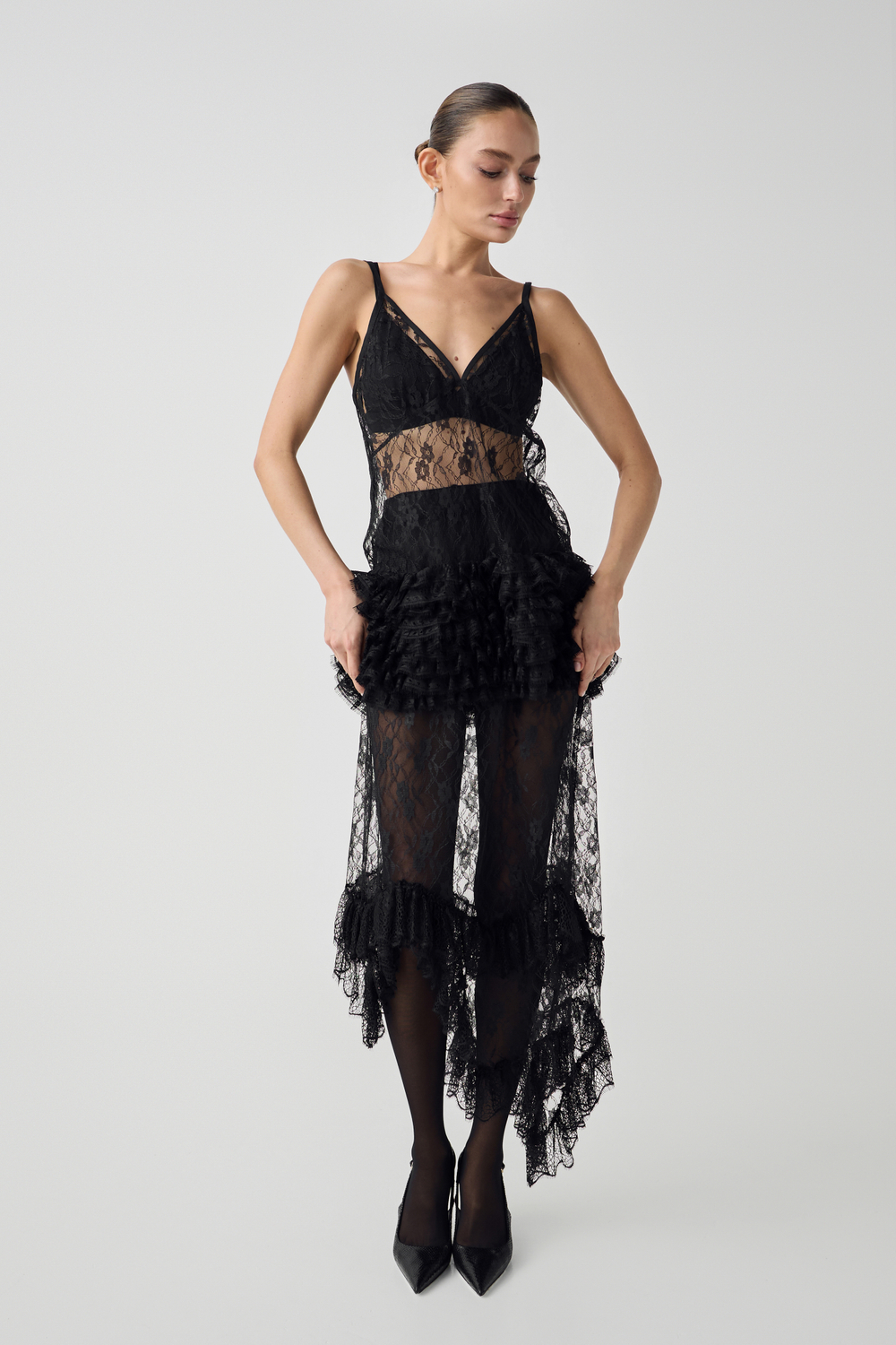 Юбка из кружева