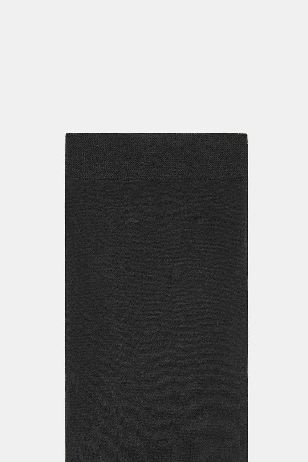 ZARA НОСКИ-ГОЛЬФЫ В ГОРОШЕК, ЧЕРНЫЙ