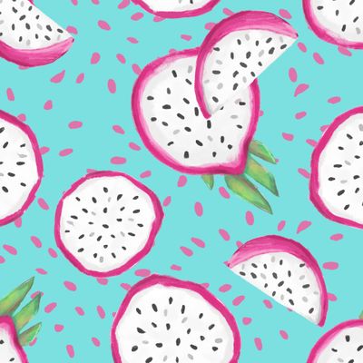 Драконовый фрукт летний принт