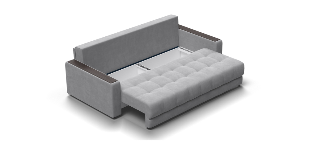 Диван Босс Велюр Монолит сталь