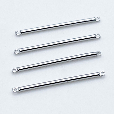 Коннектор Палочка, цвет серебро, размер 30*1,5 мм, цена за 1 шт