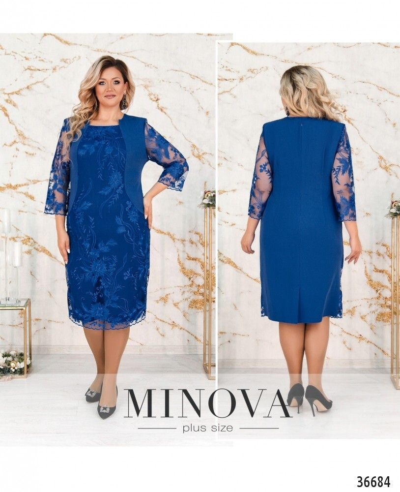 Платье 385СБ-электрик Minova