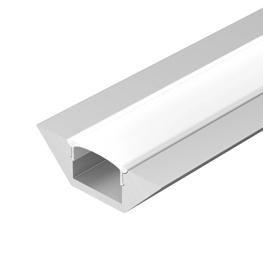 Профиль с экраном ALU-CORNER-2000 ANOD+FROST (Arlight, Алюминий) 014900