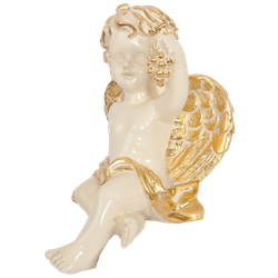 Статуэтка Ангел с виноградом Айвори