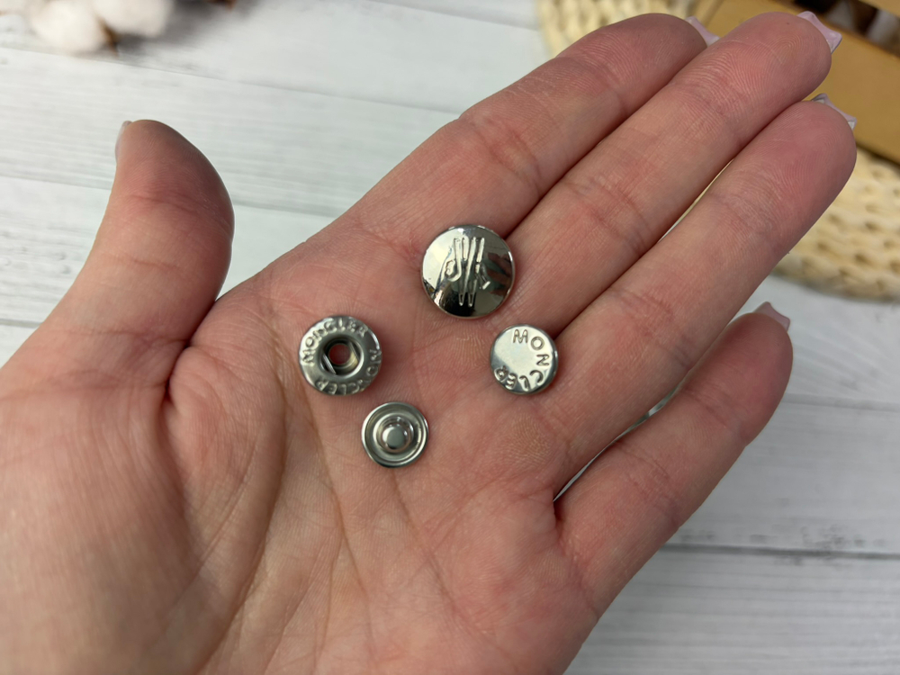 КНОПКА АЛЬФА сталь 15/12мм никель monc