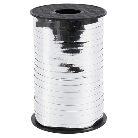 Лента полипропиленовая (0,5 см*250 м) Серебро, Металлик.
