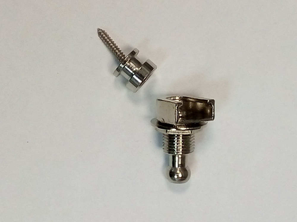 Крепёж ремня гитары стреплок замковый серебристый