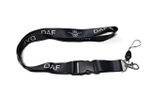 DAF (черный) / Брелок, шнурок для ключей на шею DAF (ДАФ), ланъярд, крафт, черный (1 шт)