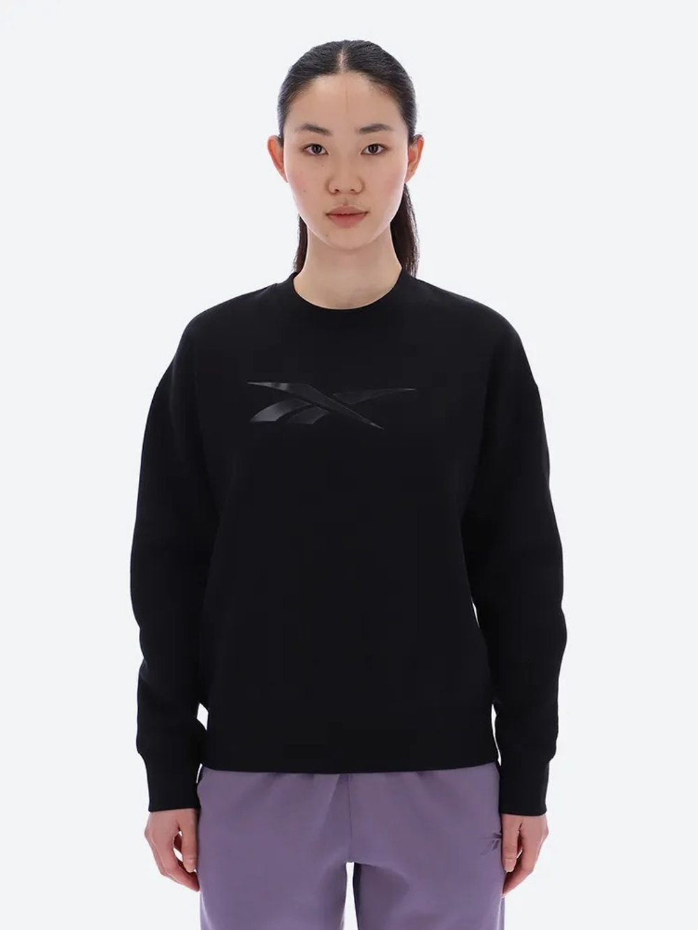 Толстовка женская REEBOK ABIGAIL TONAL SATIN CREWNECK SWEATSHIRT