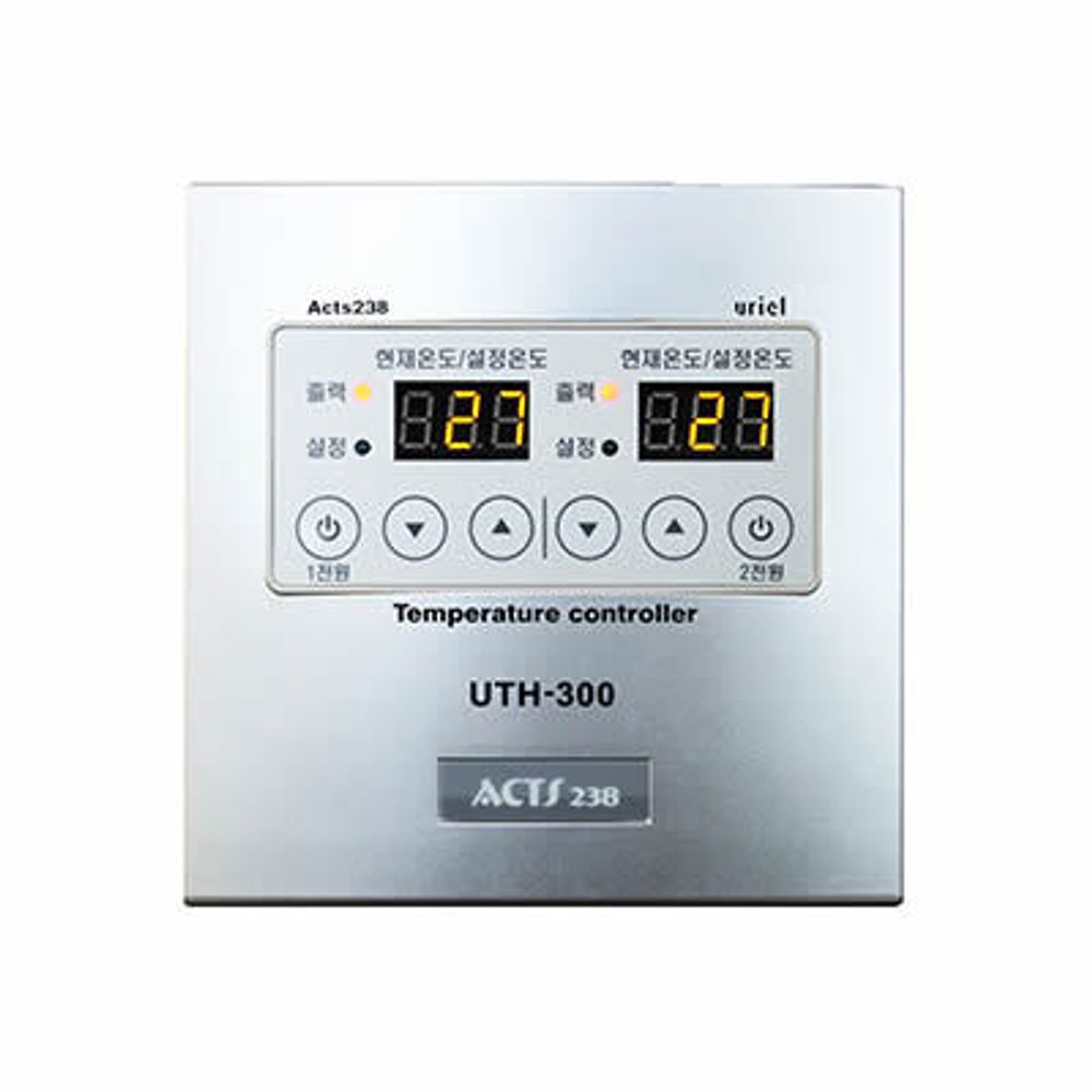 Терморегулятор UTH-300 двухзональное управление, таймер (7кВт)