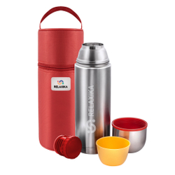 Термос Relaxika 102 (1 литр) в термочехле, стальной