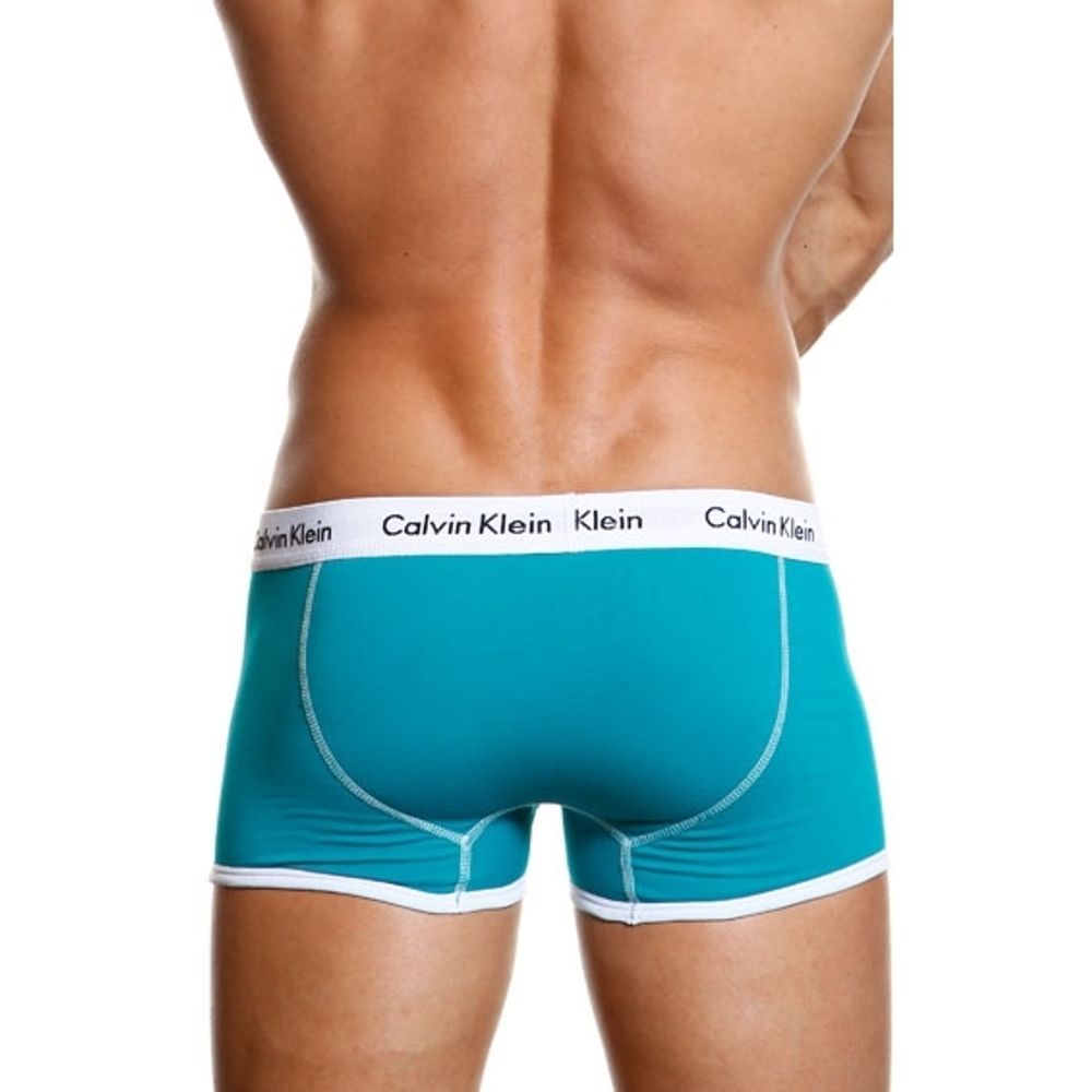 Мужские трусы боксеры синие Calvin Klein 365 Trunks Blue