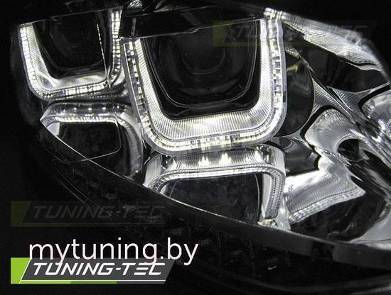 Фары передние U-LED LIGHT CHROME для VW POLO 6R 09-03.14
