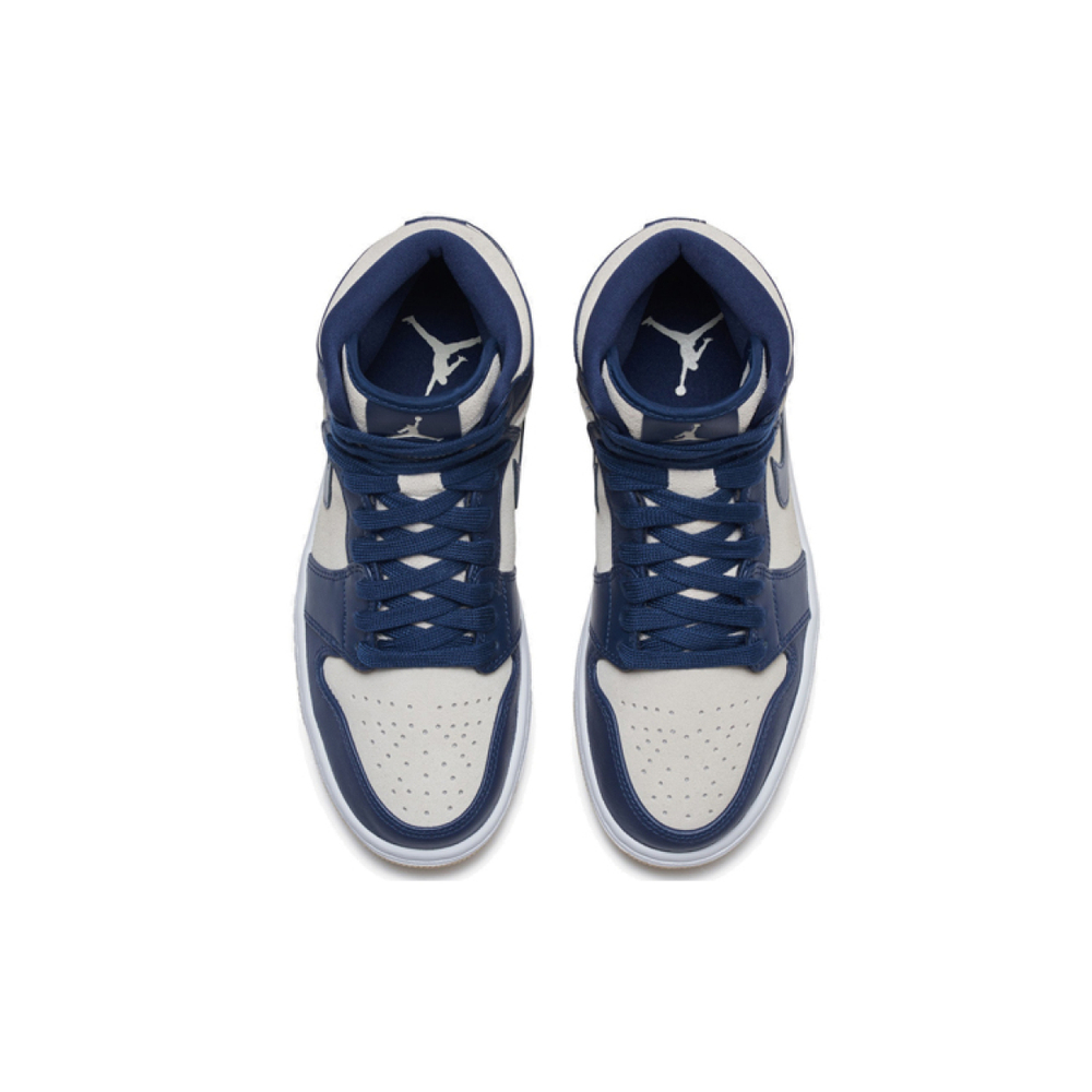 Кроссовки Jordan Air Jordan 1 Retro Premium Midnight Navy Light Cream, AQ9131-401