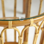 Комплект террасный AKIRA /с подушкой/ skin rattan eco, 54х60х78см / D46х40см, Natural (натуральный)