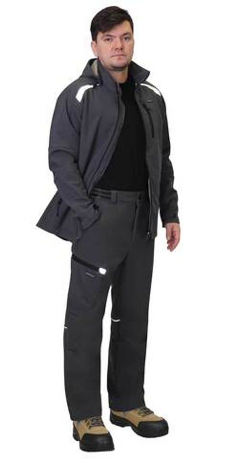 Костюм "Спейс" куртка, брюки, софтшелл т.серый