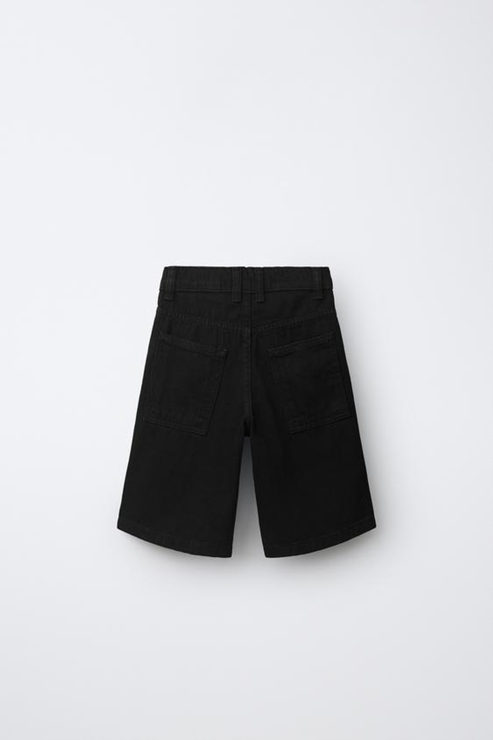 ZARA ДЖИНСОВЫЕ ШОРТЫ, ЧЕРНЫЙ