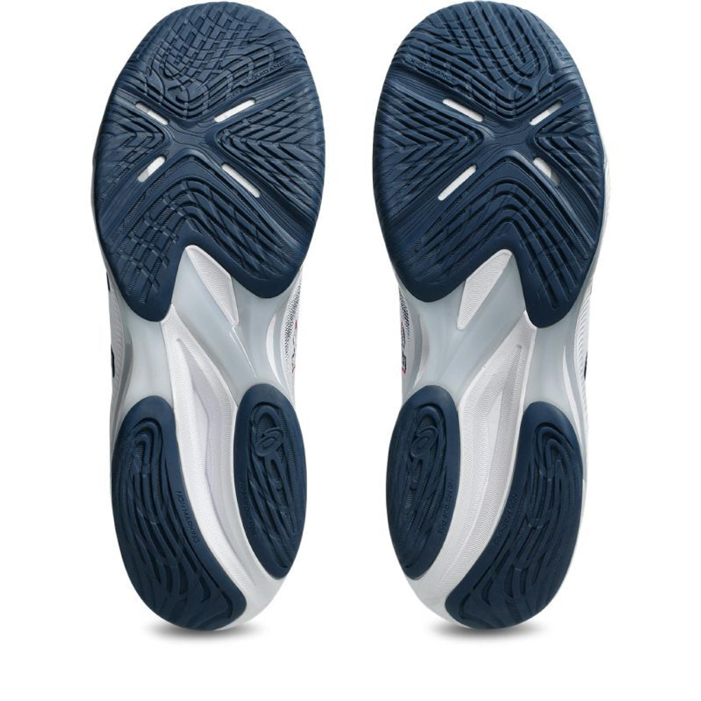 Мужские кроссовки для бадминтона/сквоша Asics Netburner Мячistic FF 4 - white/mako blue