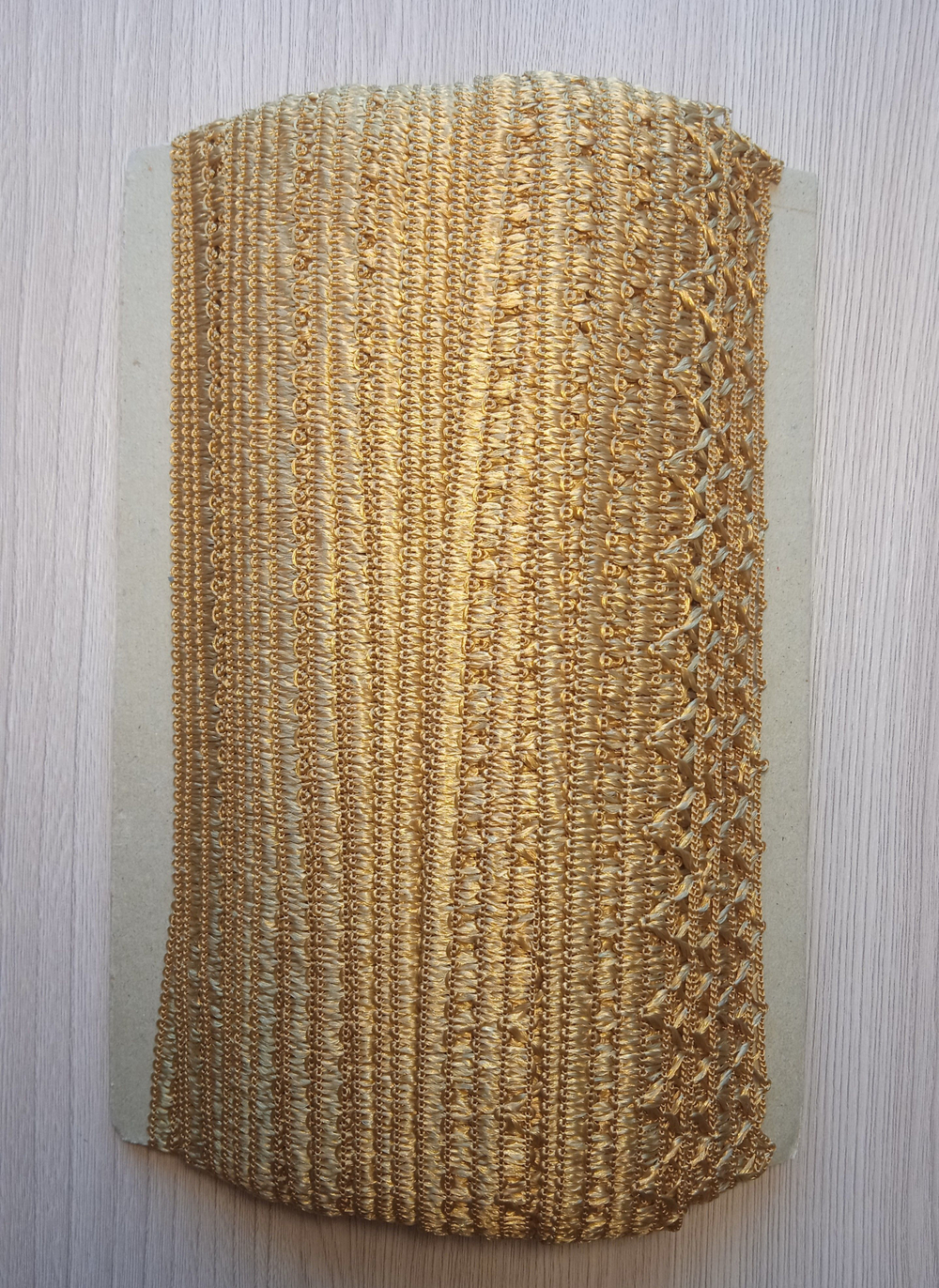 Декоративная тесьма №4 цвет25 (Золотисто-коричневый) 25мм 25м