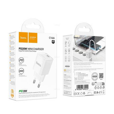 Зарядное устройство Hoco C146A PD20W (white)