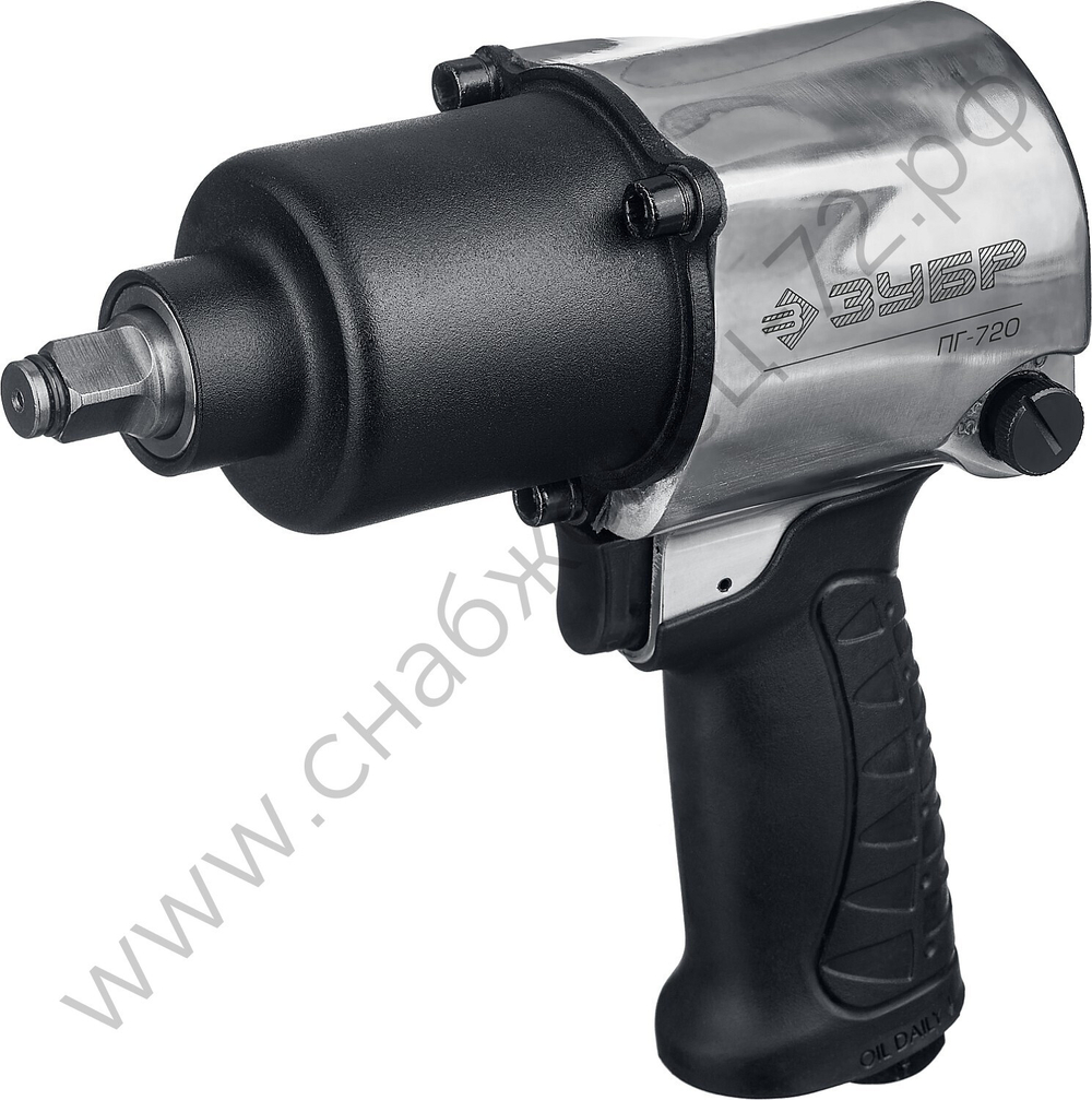 ЗУБР ПГ-720, 1/2″, 720 Н·м, ударный пневматический гайковерт, Профессионал (64260)