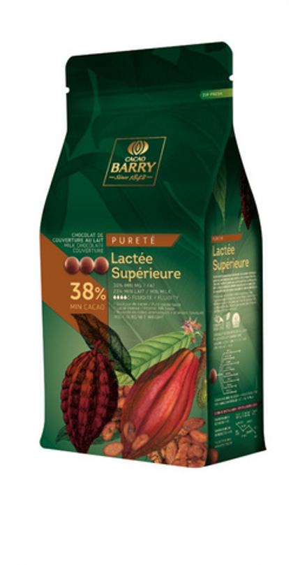 Шоколад Cacao Barry LACT_E SUPERIEURE 38% молочный (Пакет 5 кг)